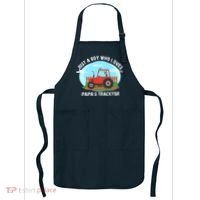 Just A Boy Who Loves Tractors Farming Apron thumb 0