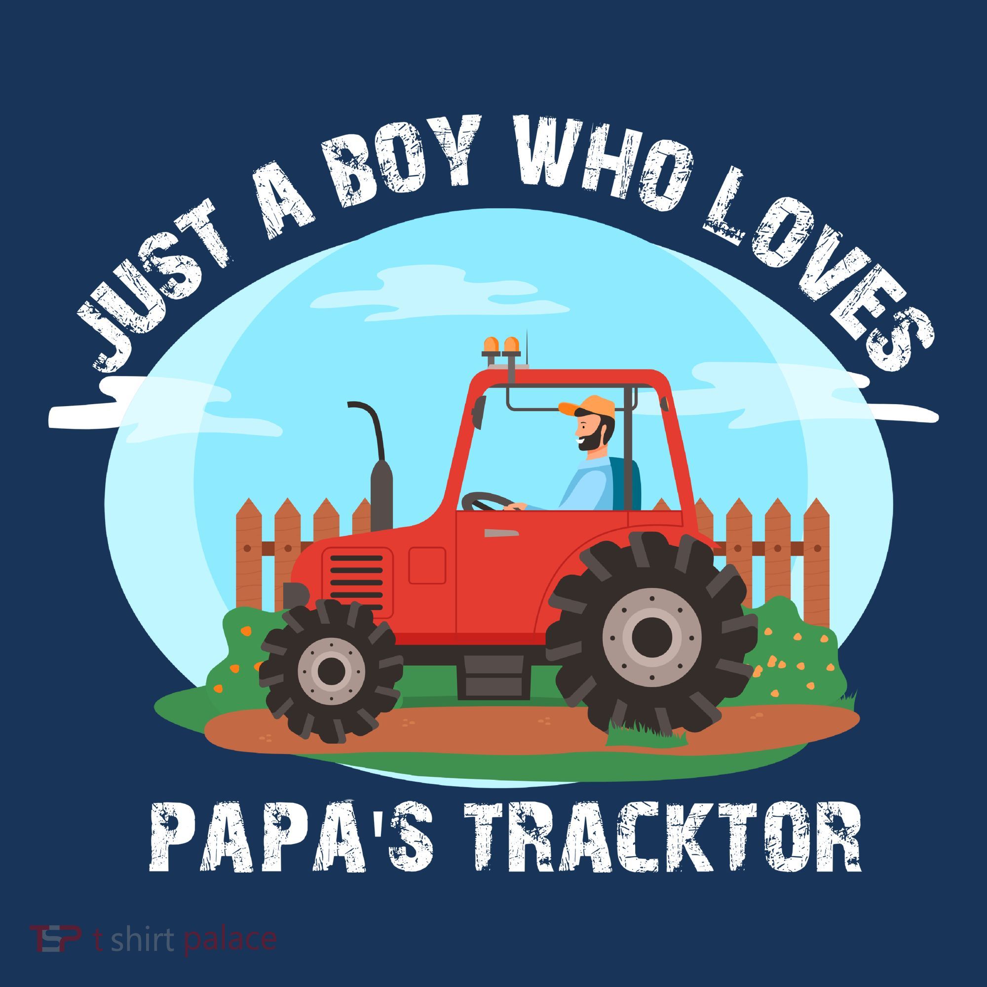 Just A Boy Who Loves Tractors Farming Apron