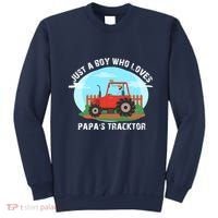 Just A Boy Who Loves Tractors Farming Sweatshirt thumb 0