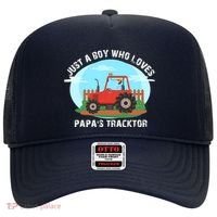 Just A Boy Who Loves Tractors Farming Hat thumb 0