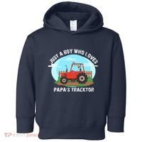 Just A Boy Who Loves Tractors Farming Toddler Hoodie thumb 0