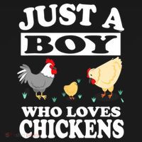 Just A Boy Who Loves Chickens Farm Chicken Gift Bucket Hat thumb 4