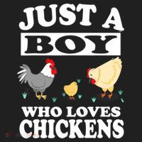 Just A Boy Who Loves Chickens Farm Chicken Gift Beanie thumb 2