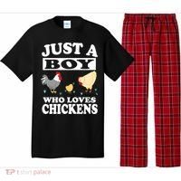 Just A Boy Who Loves Chickens Farm Chicken Gift Pajama Set thumb 0