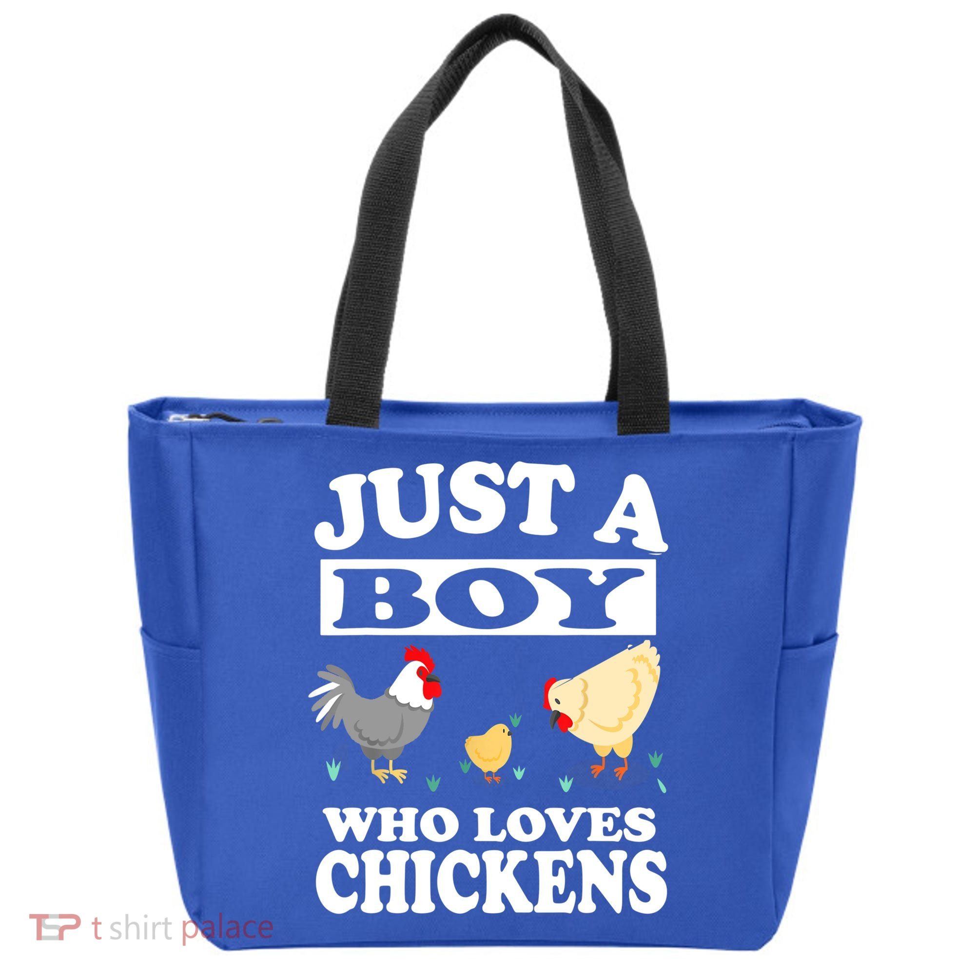 Just A Boy Who Loves Chickens Farm Chicken Gift Tote Bag