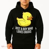Just A Boy Who Loves Ducks Rubber Duck Hoodie thumb 2
