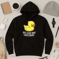 Just A Boy Who Loves Ducks Rubber Duck Hoodie thumb 3