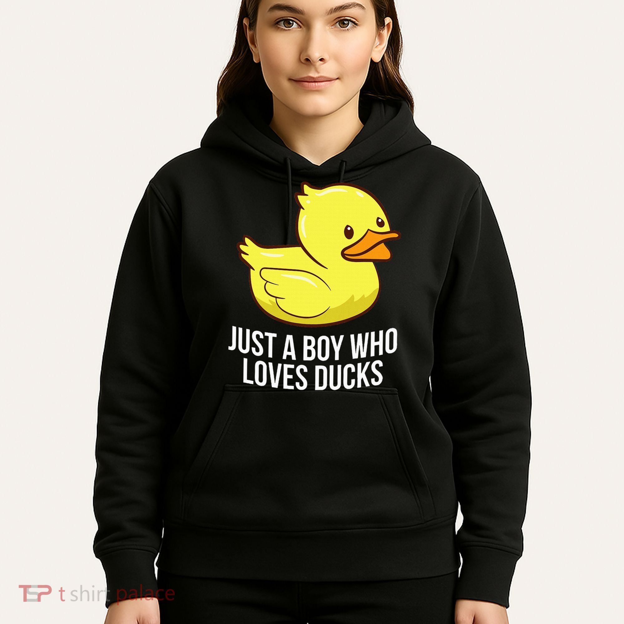 Just A Boy Who Loves Ducks Rubber Duck Hoodie