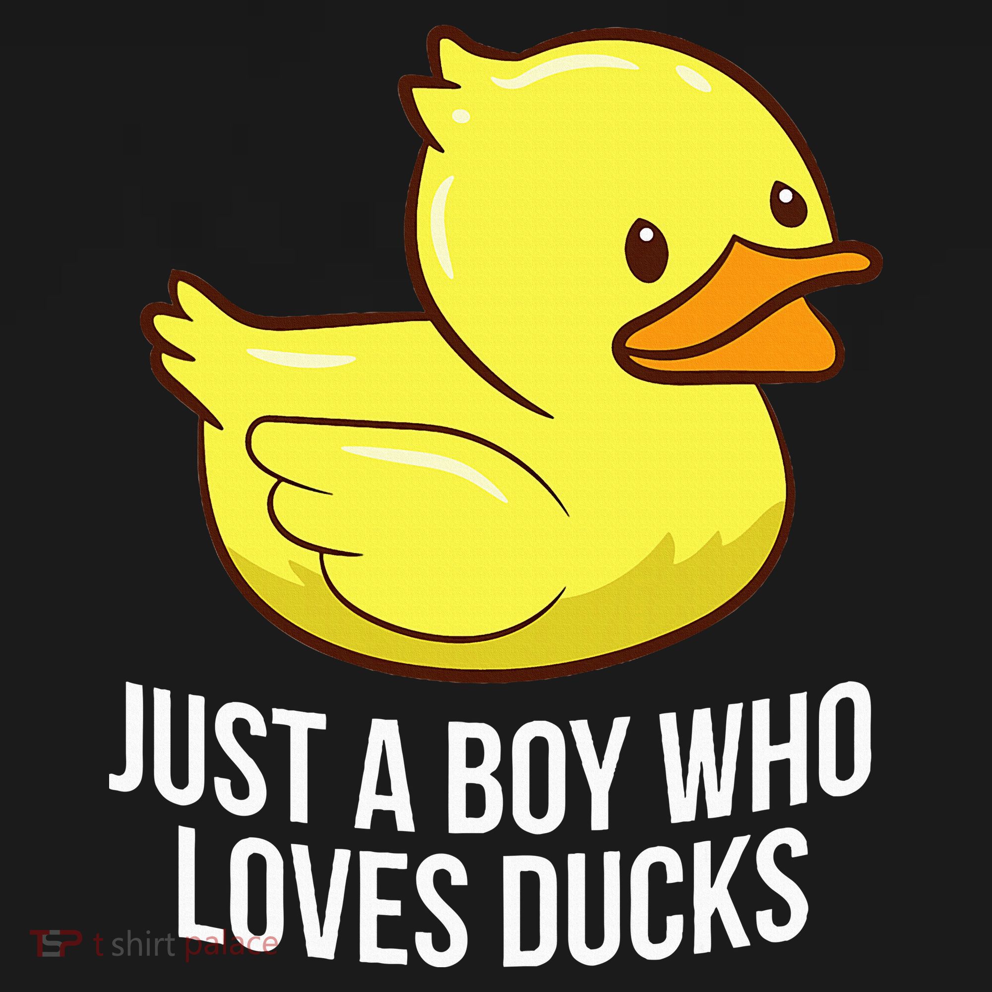 Just A Boy Who Loves Ducks Rubber Duck Hoodie
