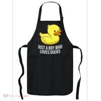 Just A Boy Who Loves Ducks Rubber Duck Apron thumb 0