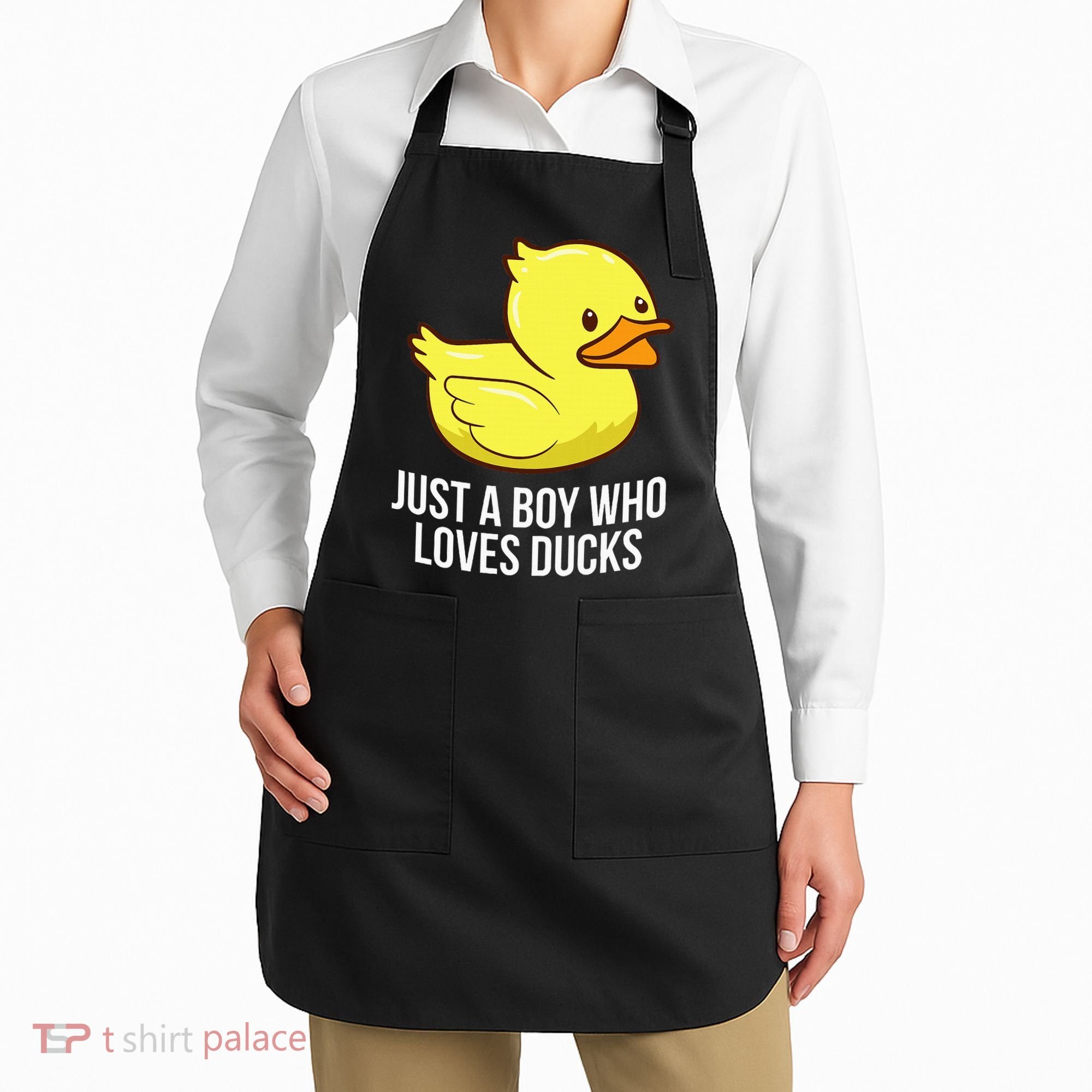 Just A Boy Who Loves Ducks Rubber Duck Apron