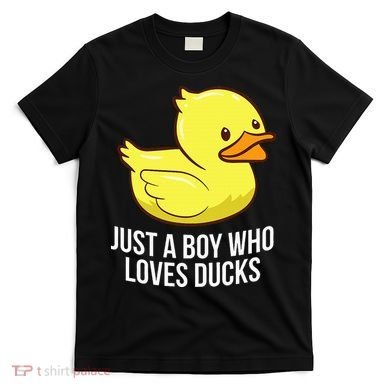 Just A Boy Who Loves Ducks Rubber Duck T-Shirt