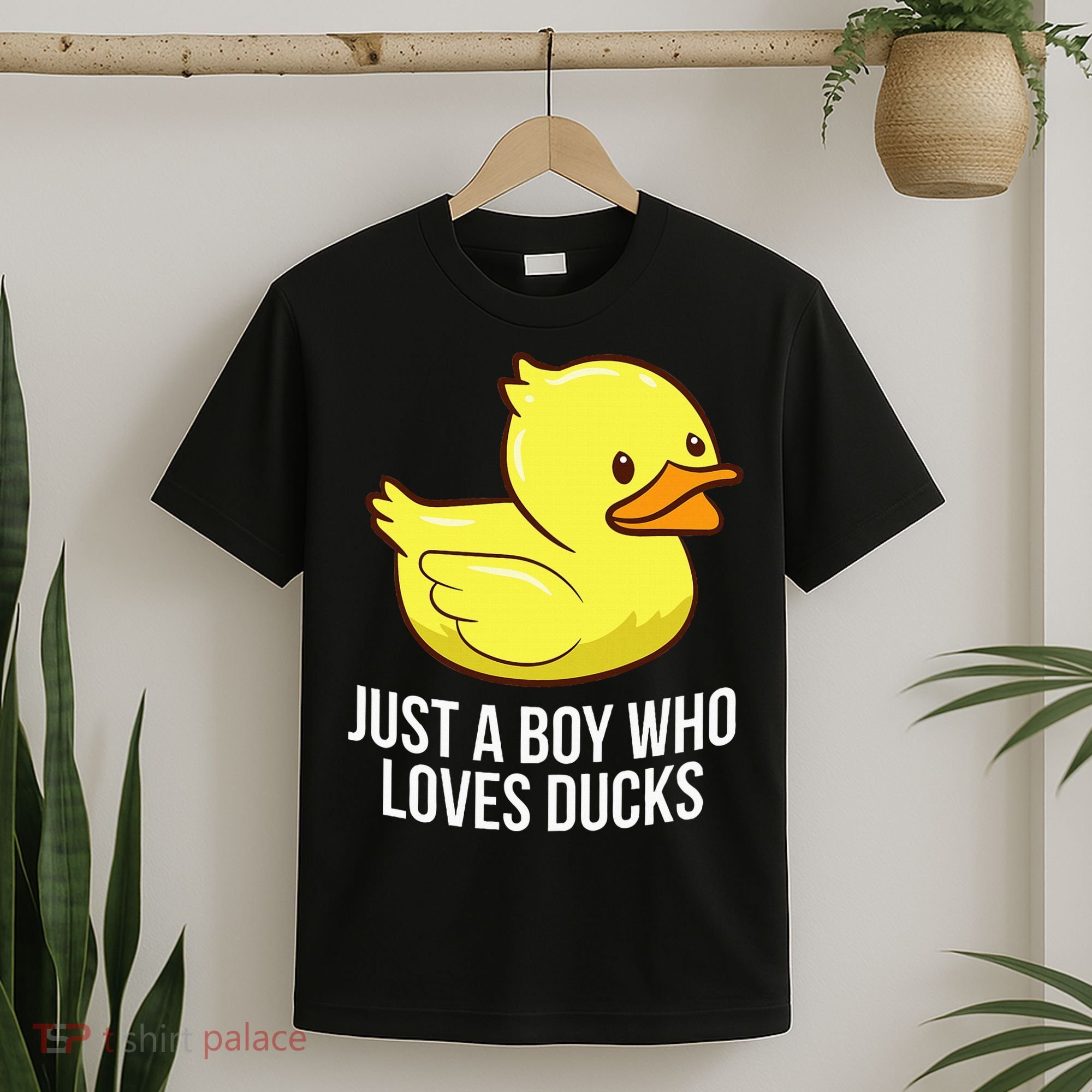 Just A Boy Who Loves Ducks Rubber Duck T-Shirt