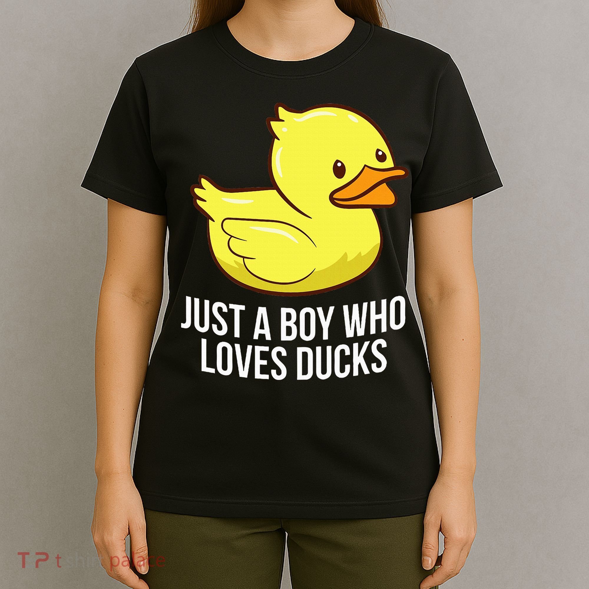 Just A Boy Who Loves Ducks Rubber Duck T-Shirt