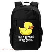 Just A Boy Who Loves Ducks Rubber Duck Backpack thumb 0