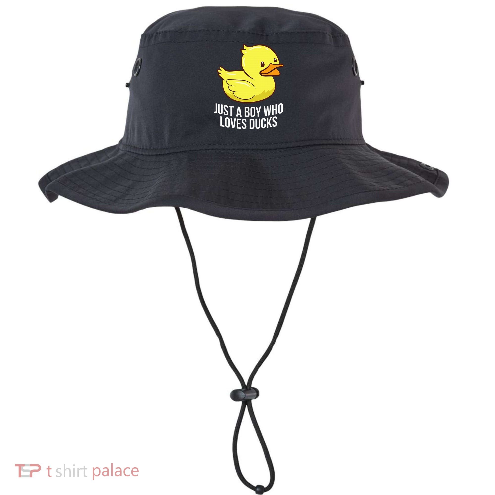 Just A Boy Who Loves Ducks Rubber Duck Bucket Hat