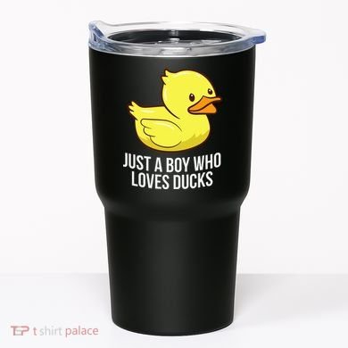 Just A Boy Who Loves Ducks Rubber Duck Tumbler