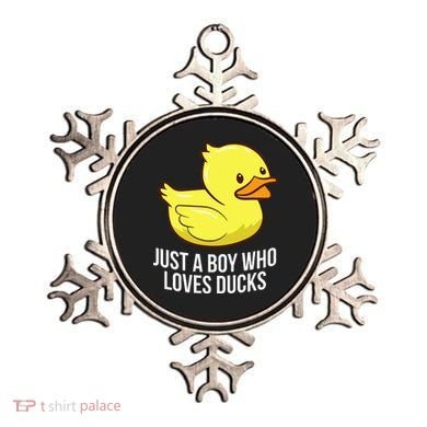 Just A Boy Who Loves Ducks Rubber Duck Ornament