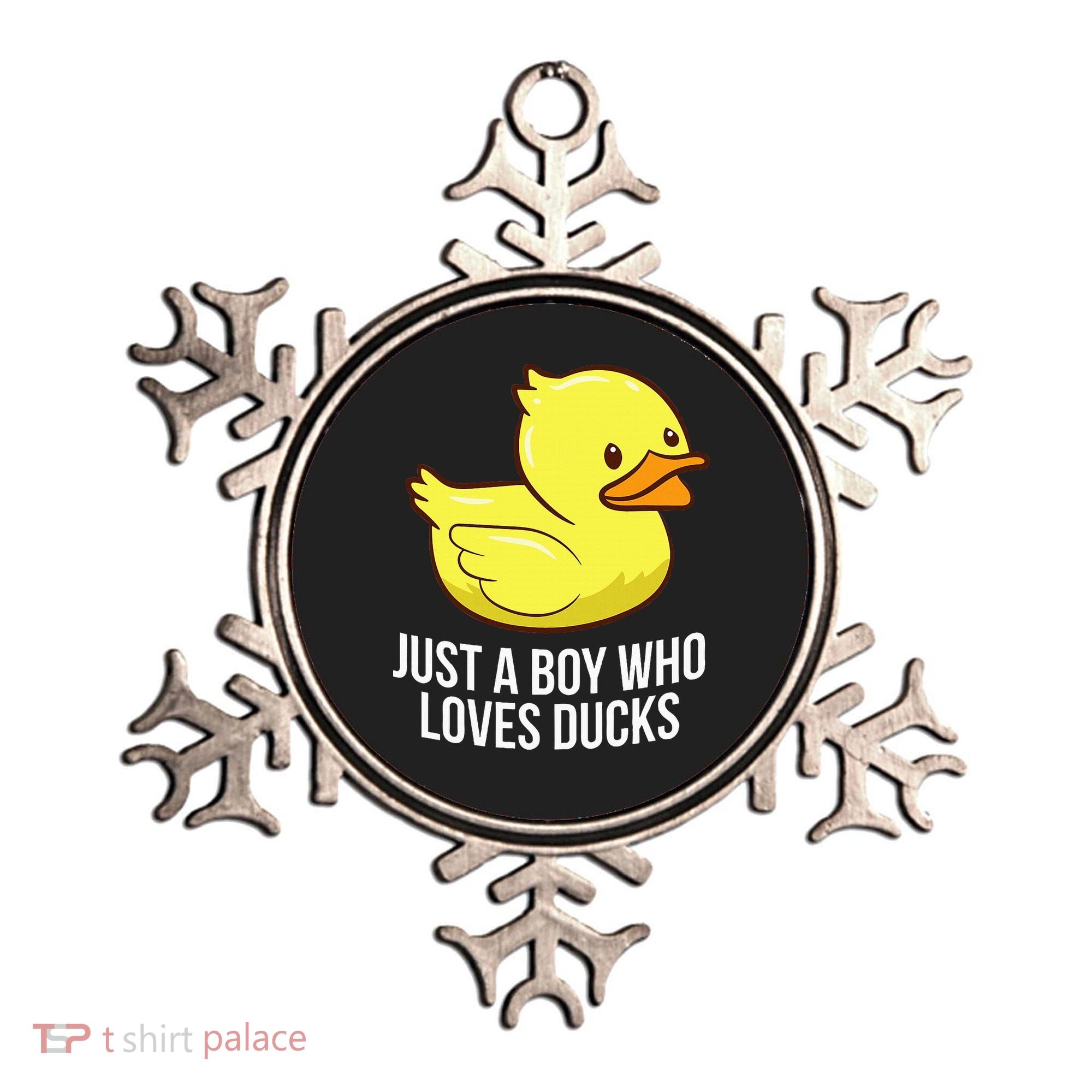 Just A Boy Who Loves Ducks Rubber Duck Ornament
