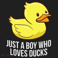 Just A Boy Who Loves Ducks Rubber Duck Hat thumb 2