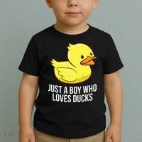 Just A Boy Who Loves Ducks Rubber Duck Toddler T-Shirt thumb 2