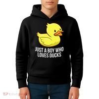 Just A Boy Who Loves Ducks Rubber Duck Kids Hoodie thumb 4