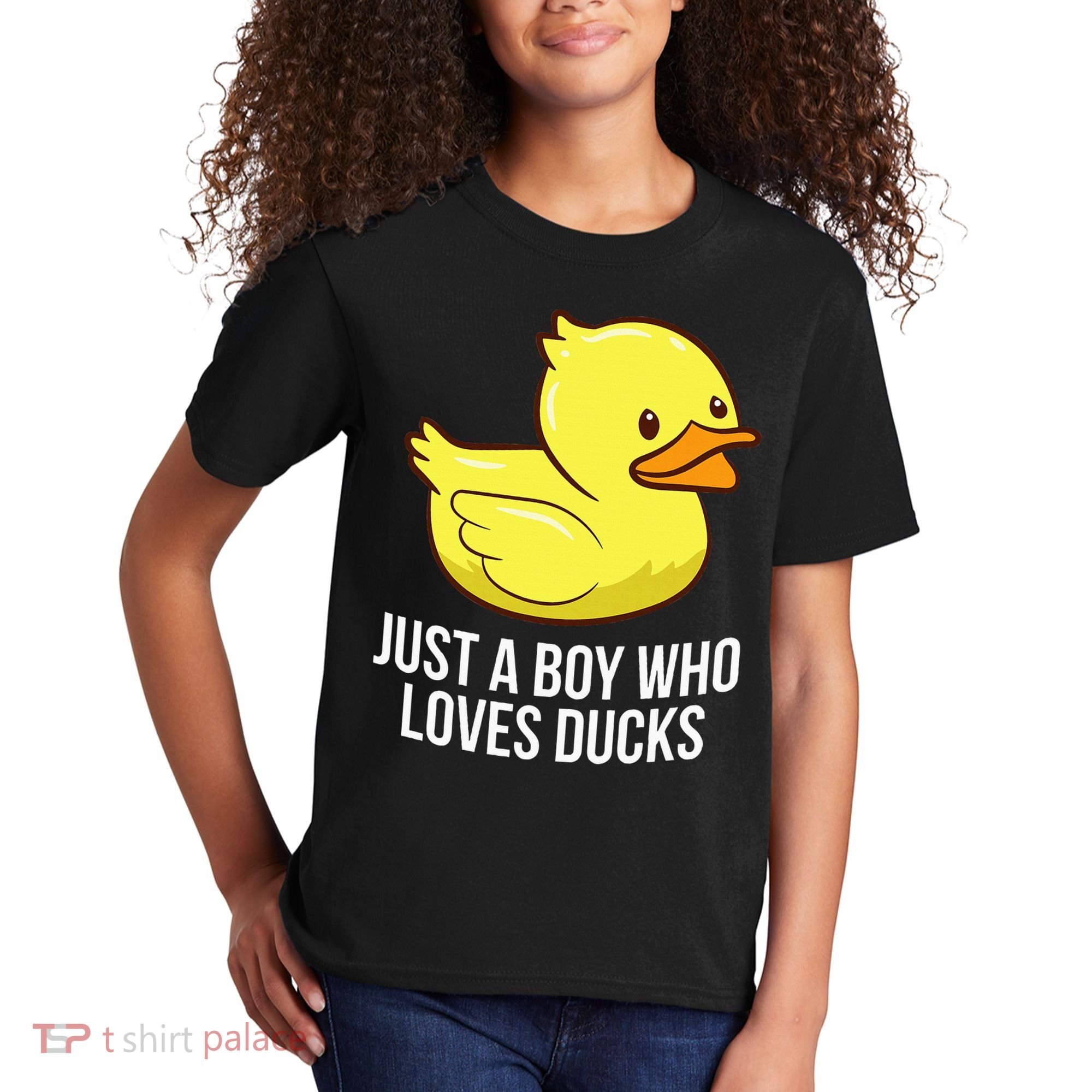 Just A Boy Who Loves Ducks Rubber Duck Kids T-Shirt