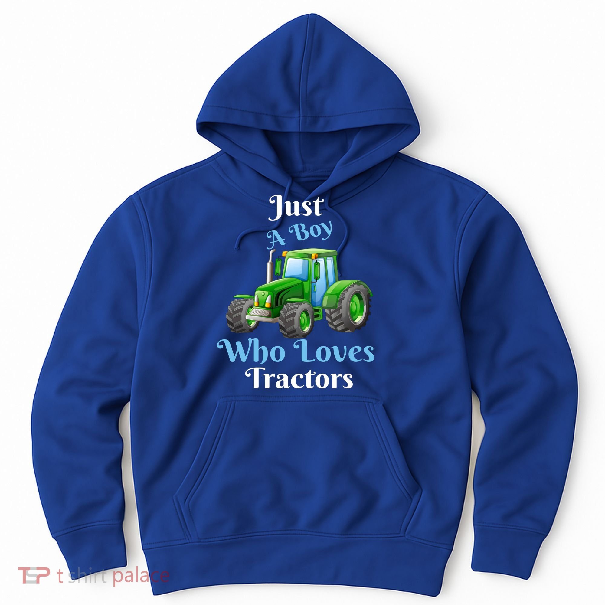 Just A Boy Who Loves Tractors Funny Gift Hoodie