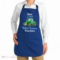 Just A Boy Who Loves Tractors Funny Gift Apron thumb 2