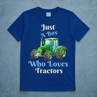 Just A Boy Who Loves Tractors Funny Gift T-Shirt thumb 5