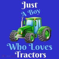 Just A Boy Who Loves Tractors Funny Gift Coaster thumb 2