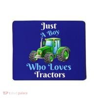 Just A Boy Who Loves Tractors Funny Gift Mousepad thumb 0