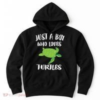 Just A Boy Who Loves Sea Turtles Ocean Animal Gift Hoodie thumb 0