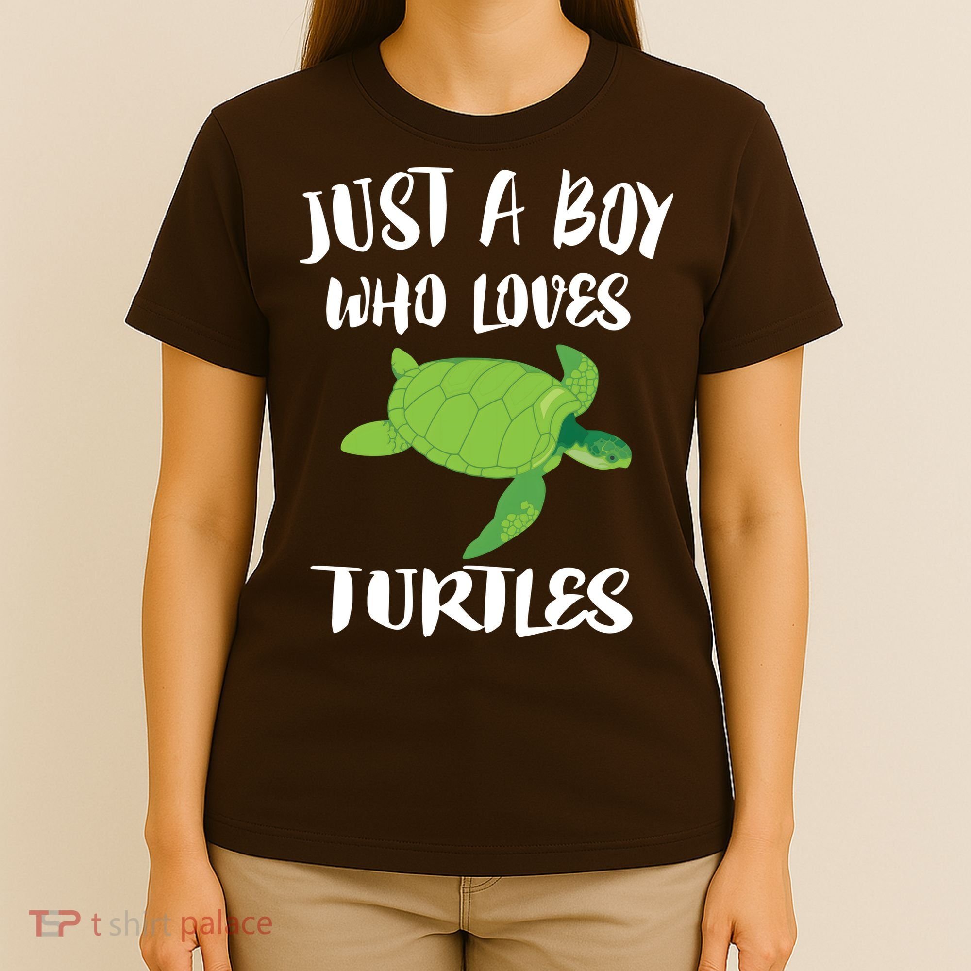 Just A Boy Who Loves Sea Turtles Ocean Animal Gift T-Shirt