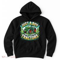 Just A Boy Who Loves Tractors Hoodie thumb 0