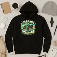 Just A Boy Who Loves Tractors Hoodie thumb 3
