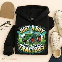 Just A Boy Who Loves Tractors Hoodie thumb 4