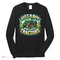 Just A Boy Who Loves Tractors Long Sleeve Shirt thumb 0