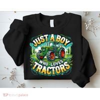 Just A Boy Who Loves Tractors Sweatshirt thumb 2