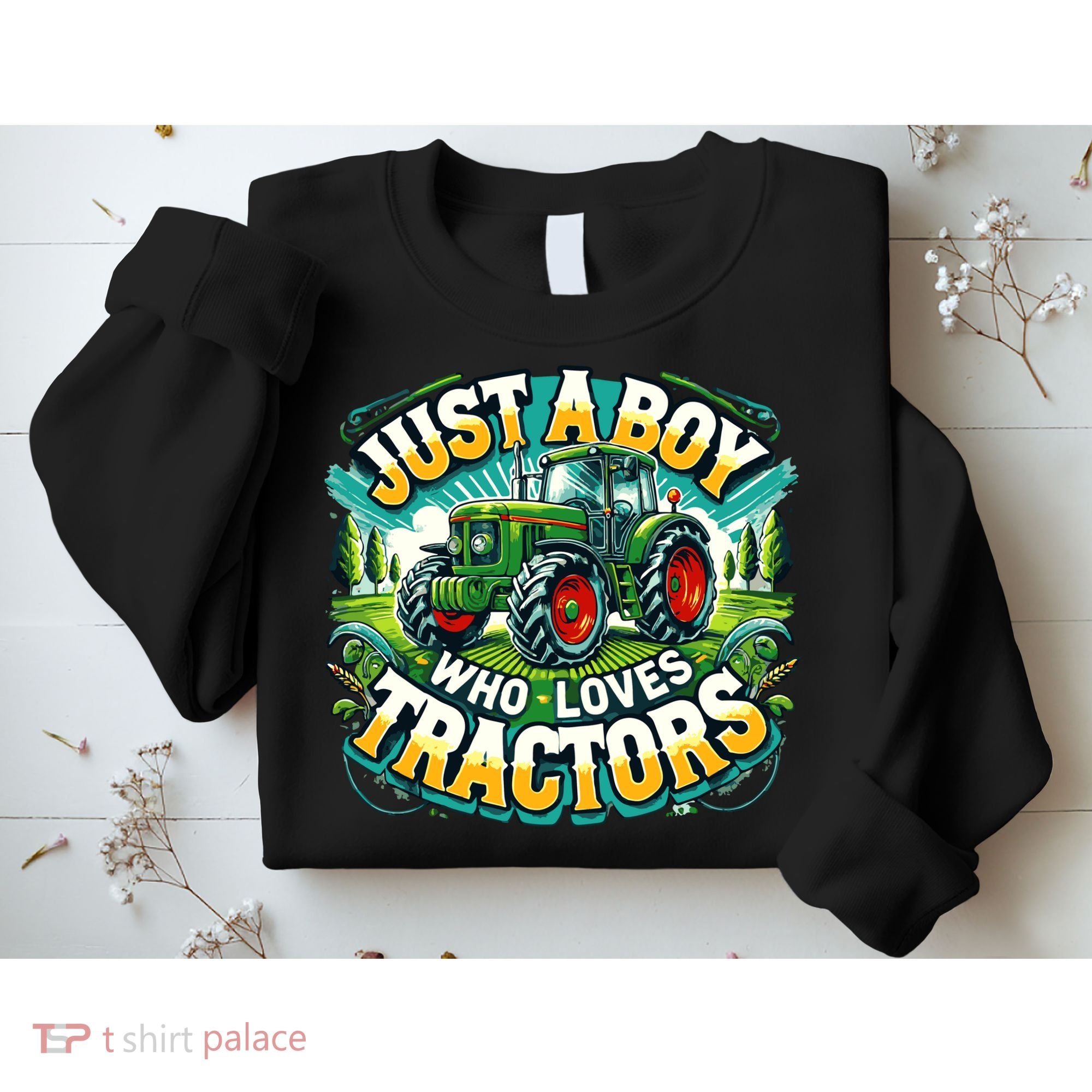 Just A Boy Who Loves Tractors Sweatshirt