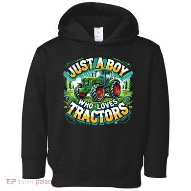 Just A Boy Who Loves Tractors Toddler Hoodie