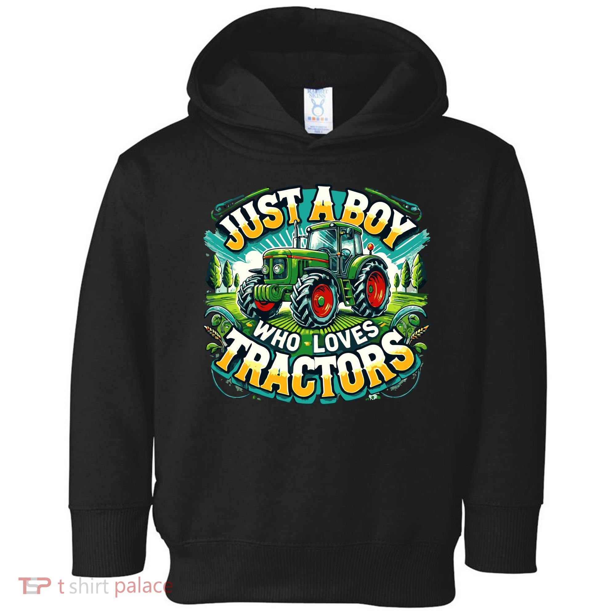 Just A Boy Who Loves Tractors Toddler Hoodie