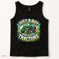 Just A Boy Who Loves Tractors Tank Top thumb 2