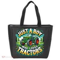 Just A Boy Who Loves Tractors Tote Bag thumb 0