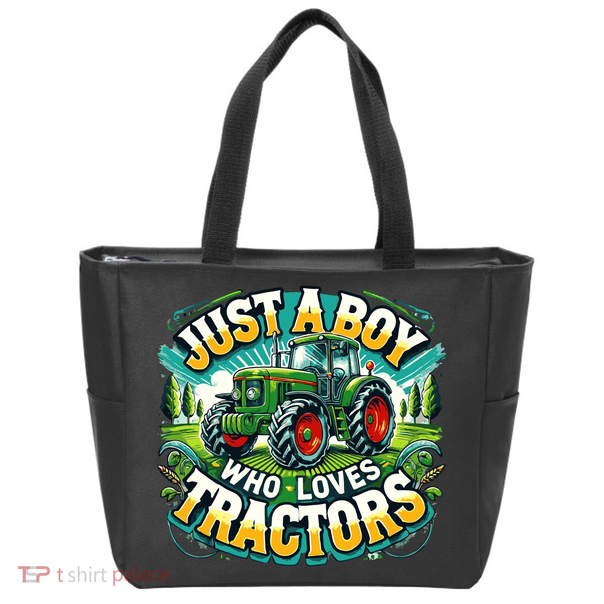 Just A Boy Who Loves Tractors Tote Bag