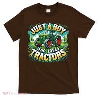 Just A Boy Who Loves Tractors T-Shirt thumb 0