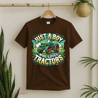 Just A Boy Who Loves Tractors T-Shirt thumb 2