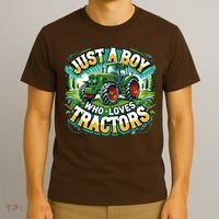 Just A Boy Who Loves Tractors T-Shirt thumb 3