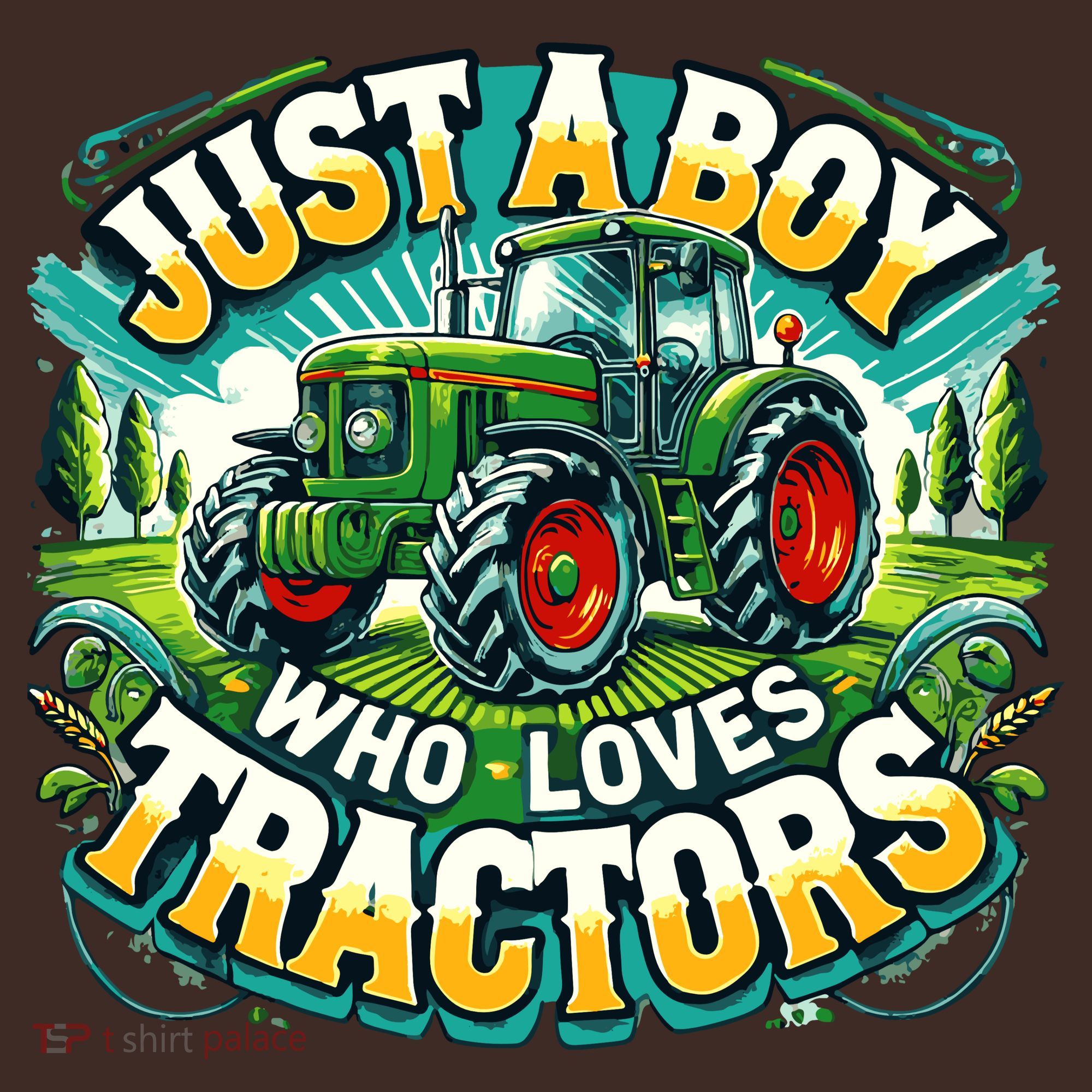 Just A Boy Who Loves Tractors Beanie