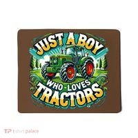 Just A Boy Who Loves Tractors Mousepad thumb 0
